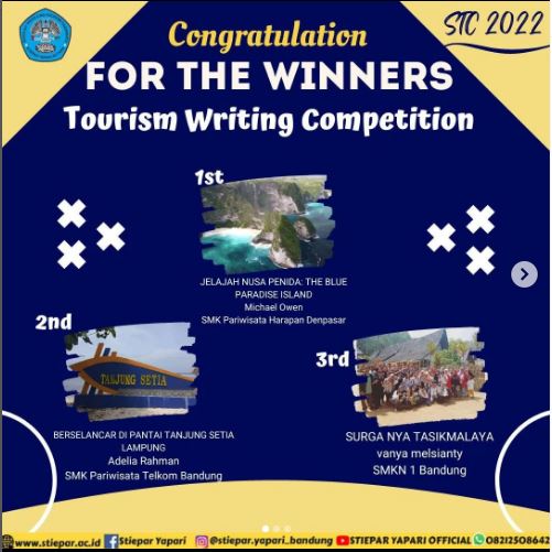 Tourism Writing competition